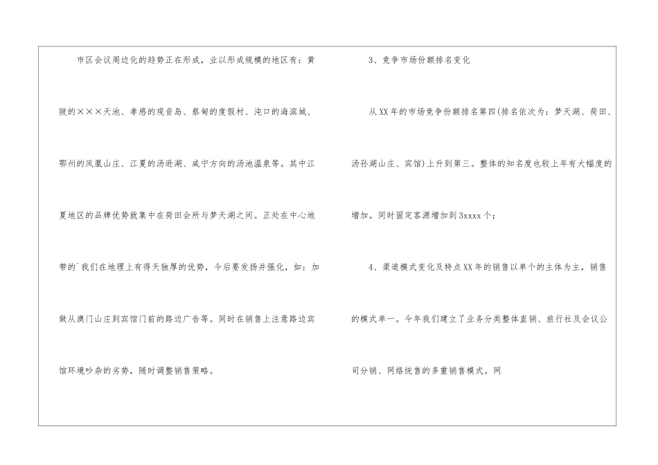 酒店市场部年度工作总结_第2页