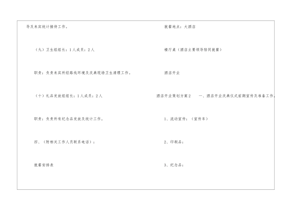 酒店开业策划方案_第3页