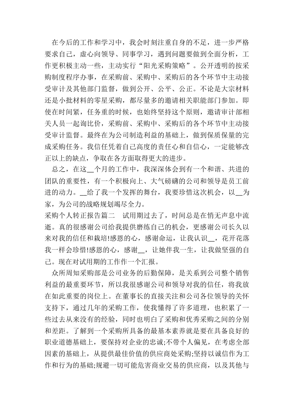 采购个人转正报告_第3页