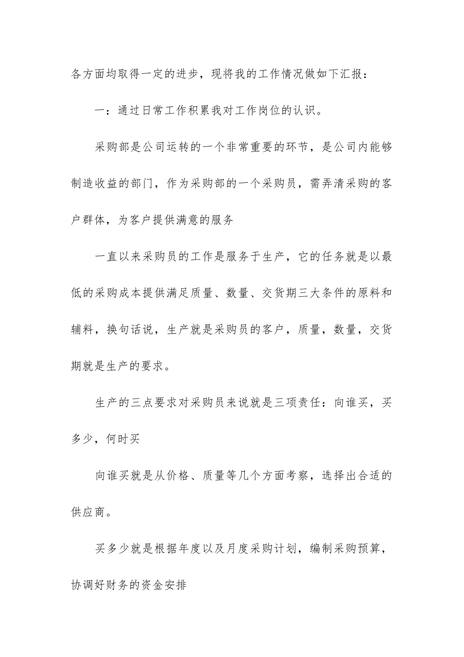 采购员个人总结5篇-一个采购员的工作总结_第2页