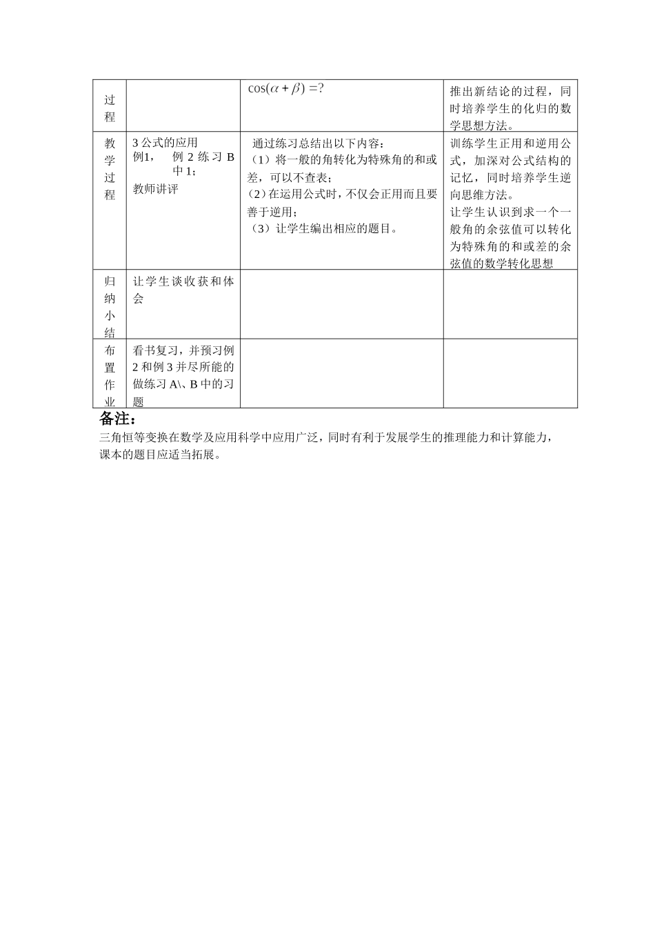3．1．1两角和与差的余弦（一）_第2页