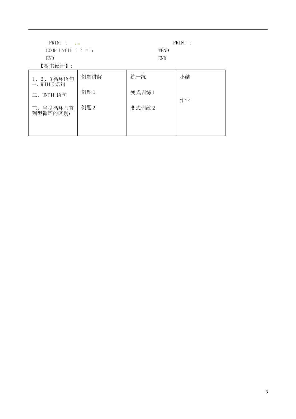 2015高中数学 1.2.3循环语句讲解 新人教A版必修3_第3页