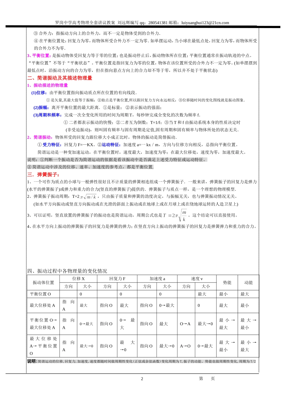 3高考物理（必考与选考）全套讲议教案_第2页