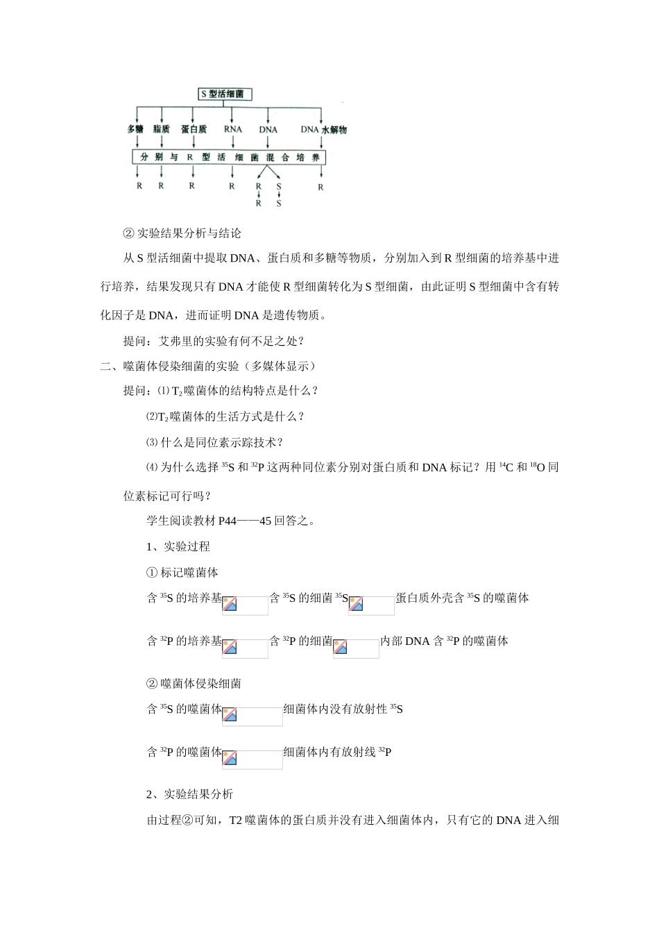 3.1 DNA是主要的遗传物质_第3页