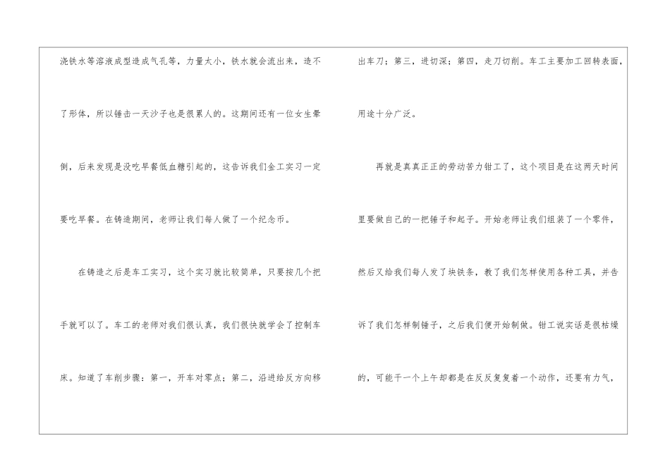 金工实习报告总结_第2页