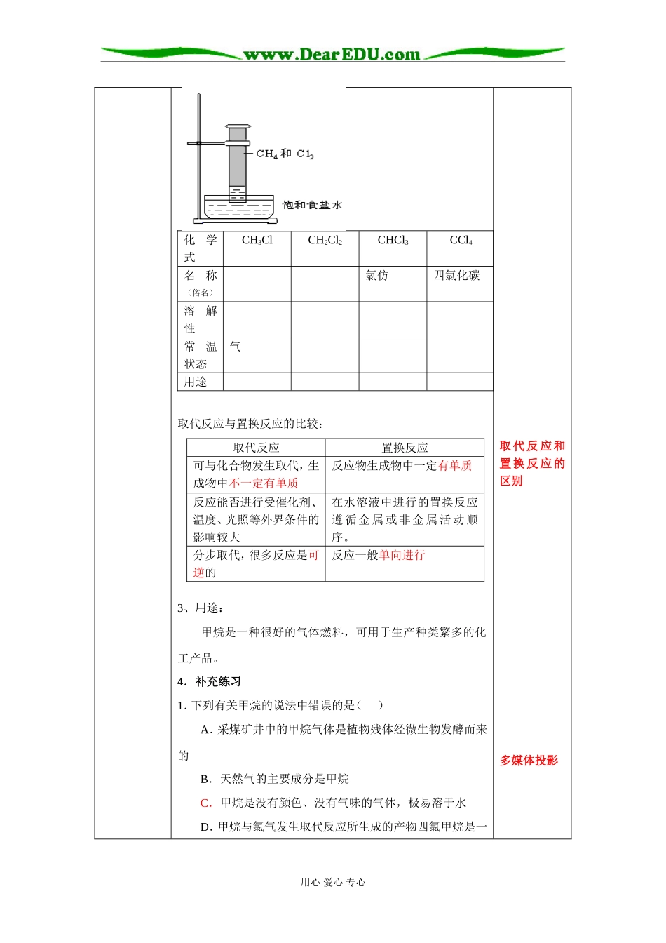 3.1 最简单的有机化合物——甲烷_第3页