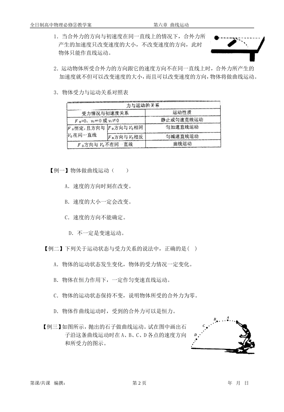 6.1曲线运动_第2页