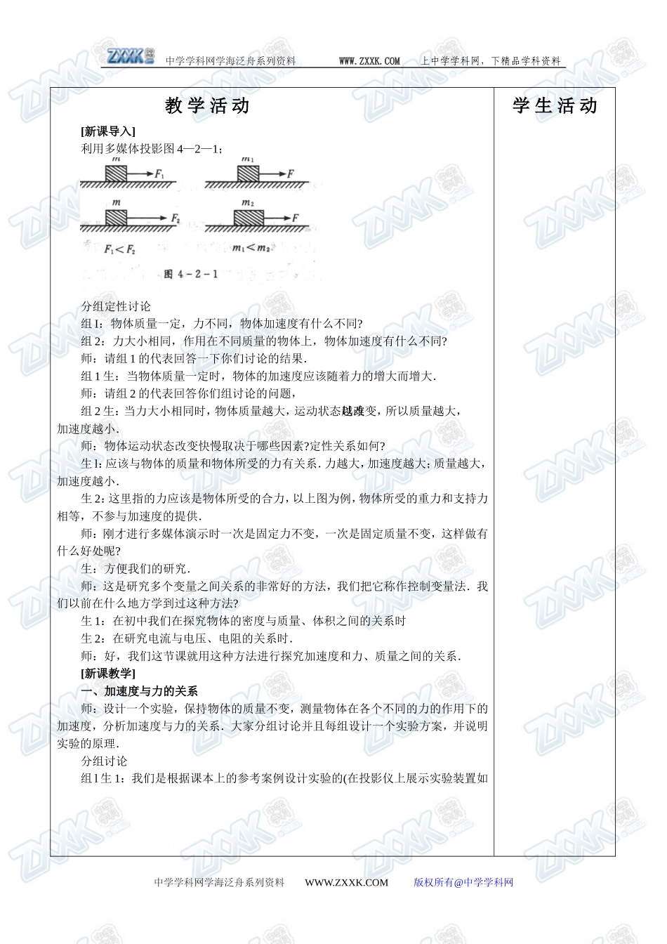 4.2实验：探究加速度、力和质量的关系_第2页