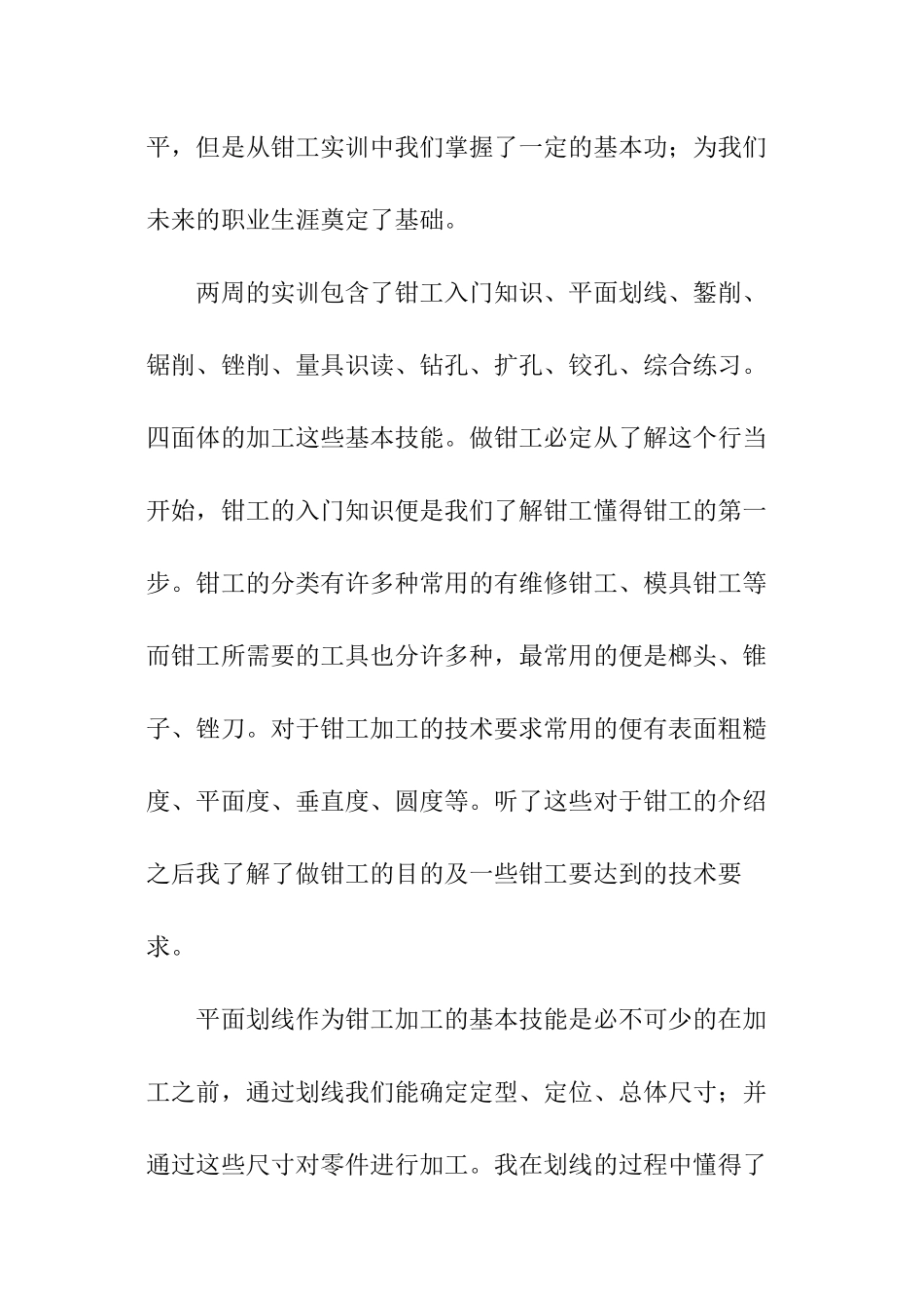钳工实训总结_第2页