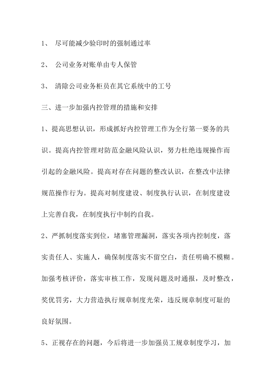 银行业内控整改报告_第2页