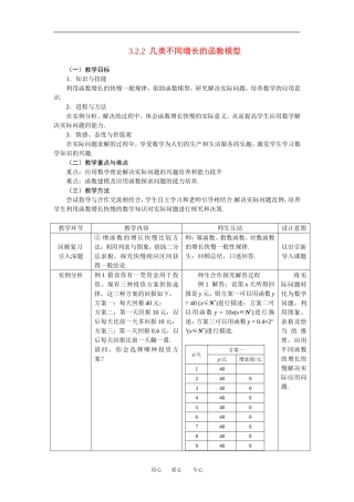 3.2.2几类不同增长的函数模型