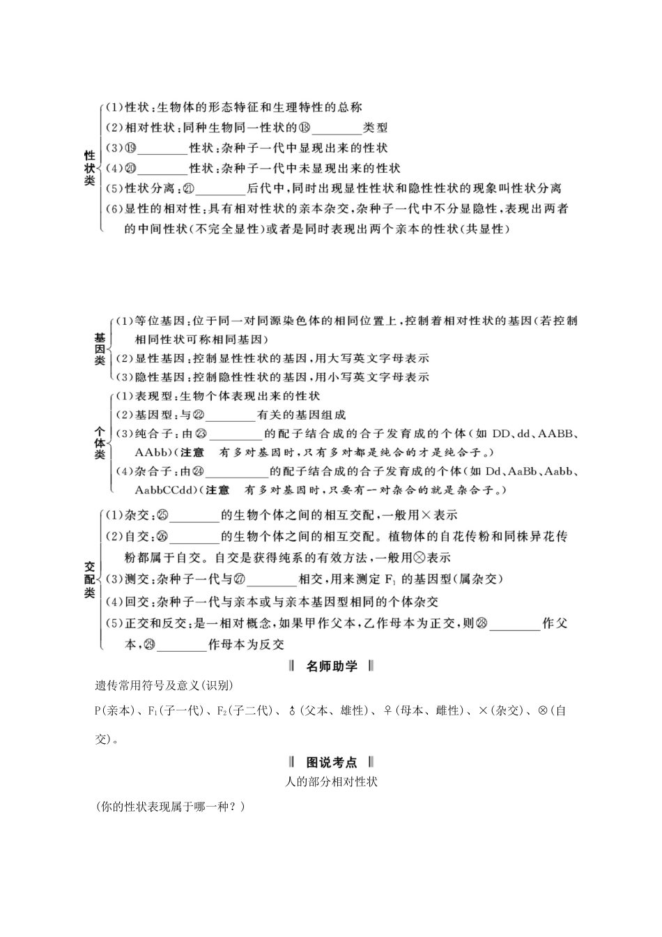 2015届高考生物一轮复习 1.1 孟德尔的豌豆杂交实验（一）（含解析）新人教版必修2_第3页