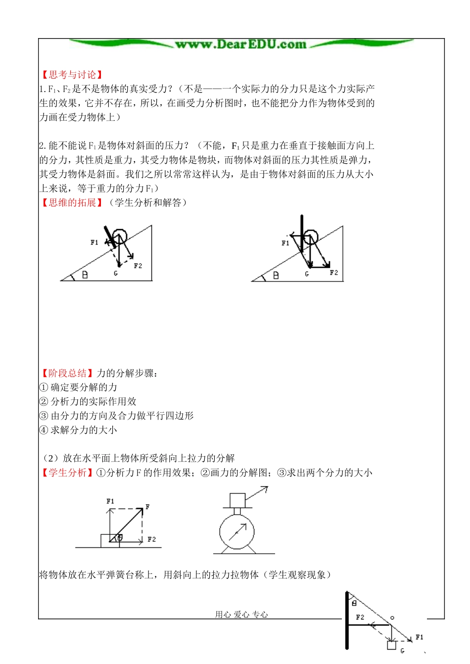 3.5   力的分解(1)_第3页