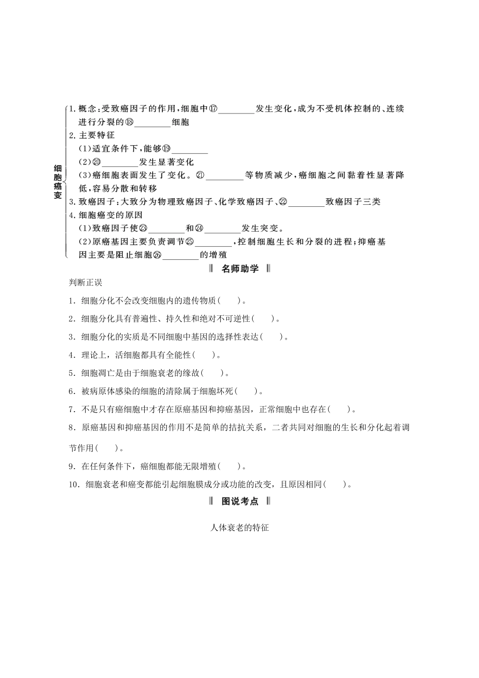 2015届高考生物一轮复习 4.2 细胞的分化教案（含解析）新人教版必修1_第2页