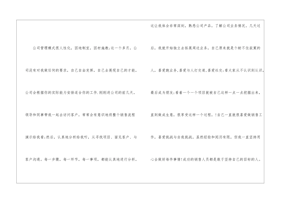 销售业务员月工作总结_第2页