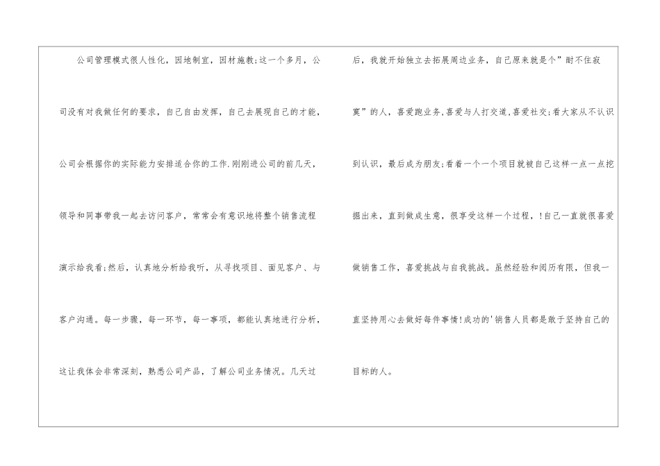 销售业务员月度工作总结_第2页