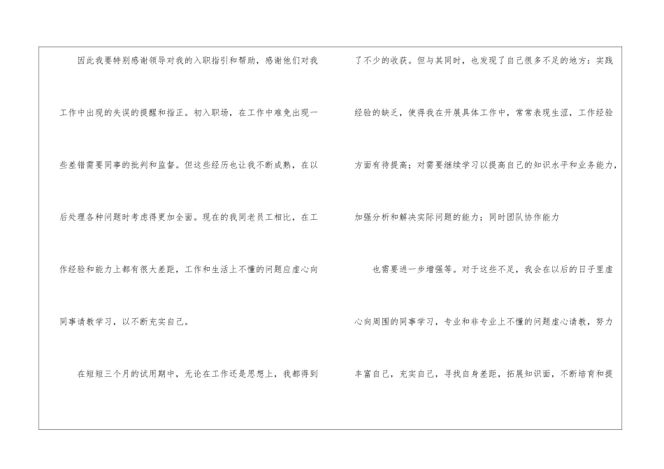 销售业务员试用期工作总结_第3页