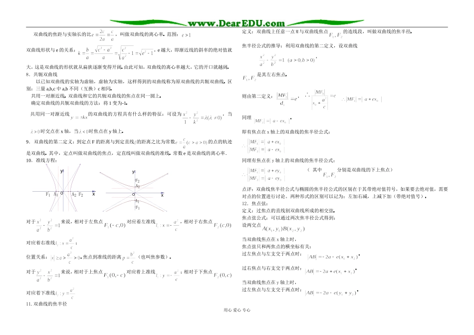 8.4双曲线的简单几何性质（学生）_第2页