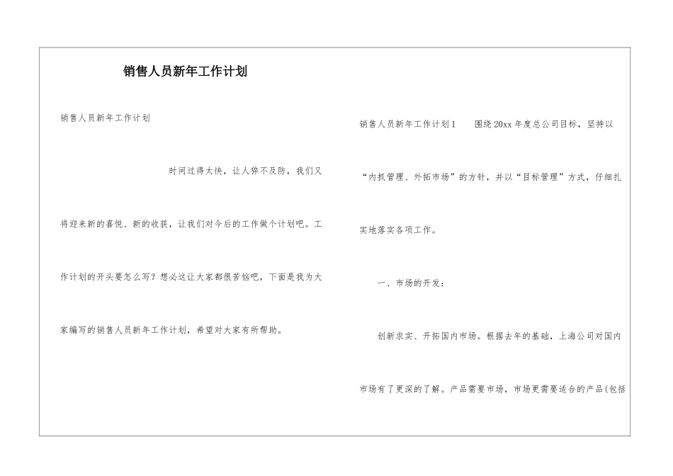销售人员新年工作计划_第1页