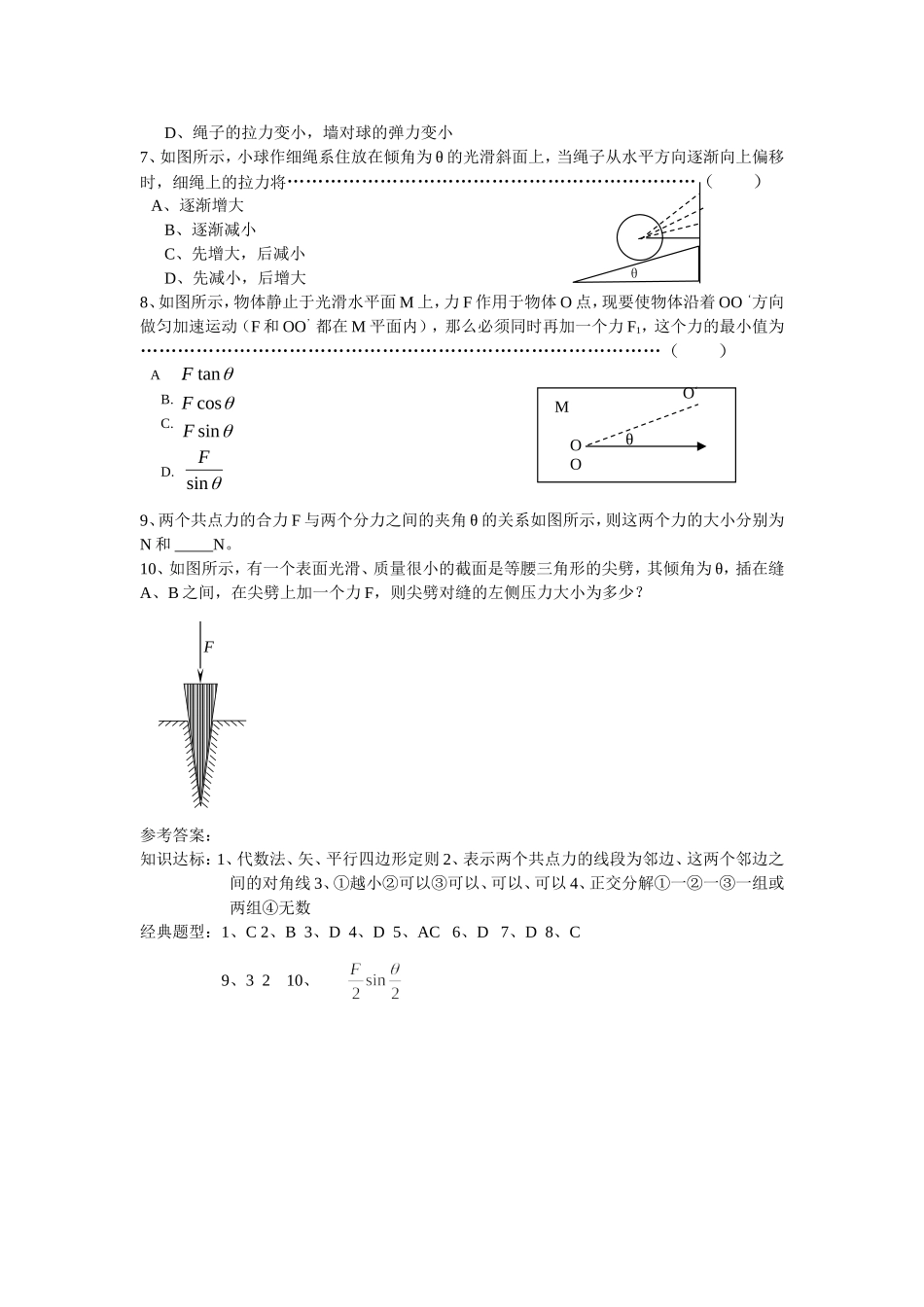 31力的合成与分解专题_第2页