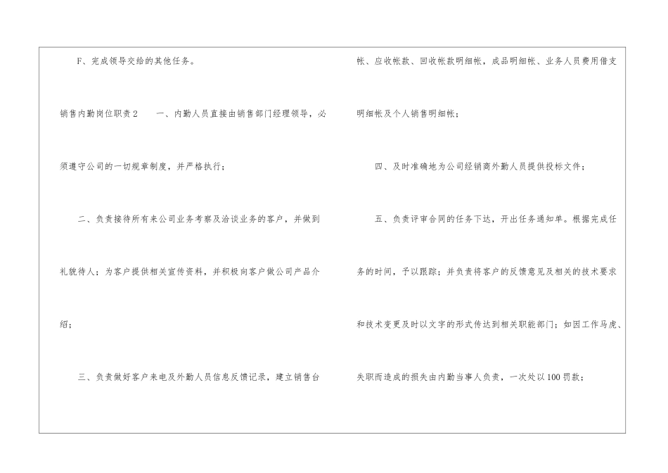 销售内勤岗位职责_第2页