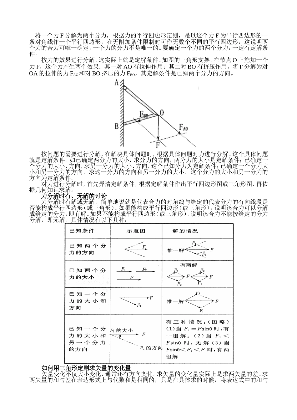 46高一物理上学期《力的合成 力的分解》同步辅导与练习_第3页
