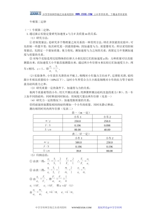33牛顿第二定律