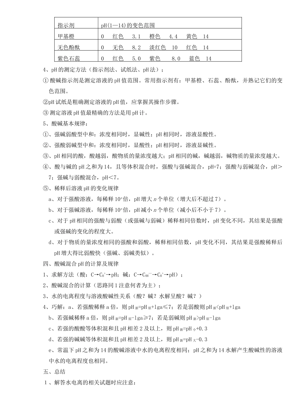 33水的电离溶液的pH值_第2页