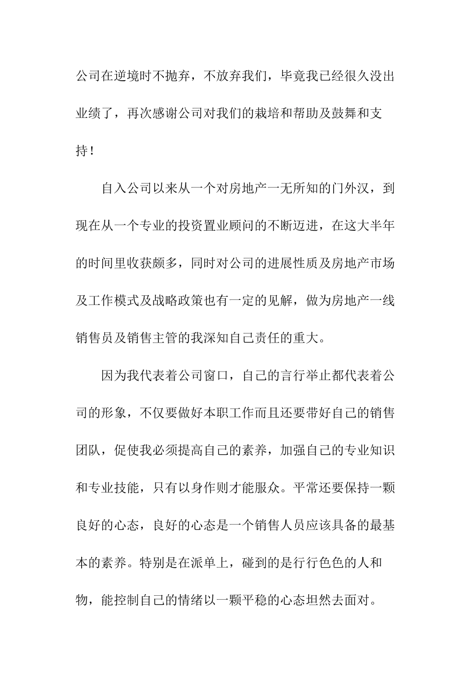 销售半年度个人工作总结_第3页