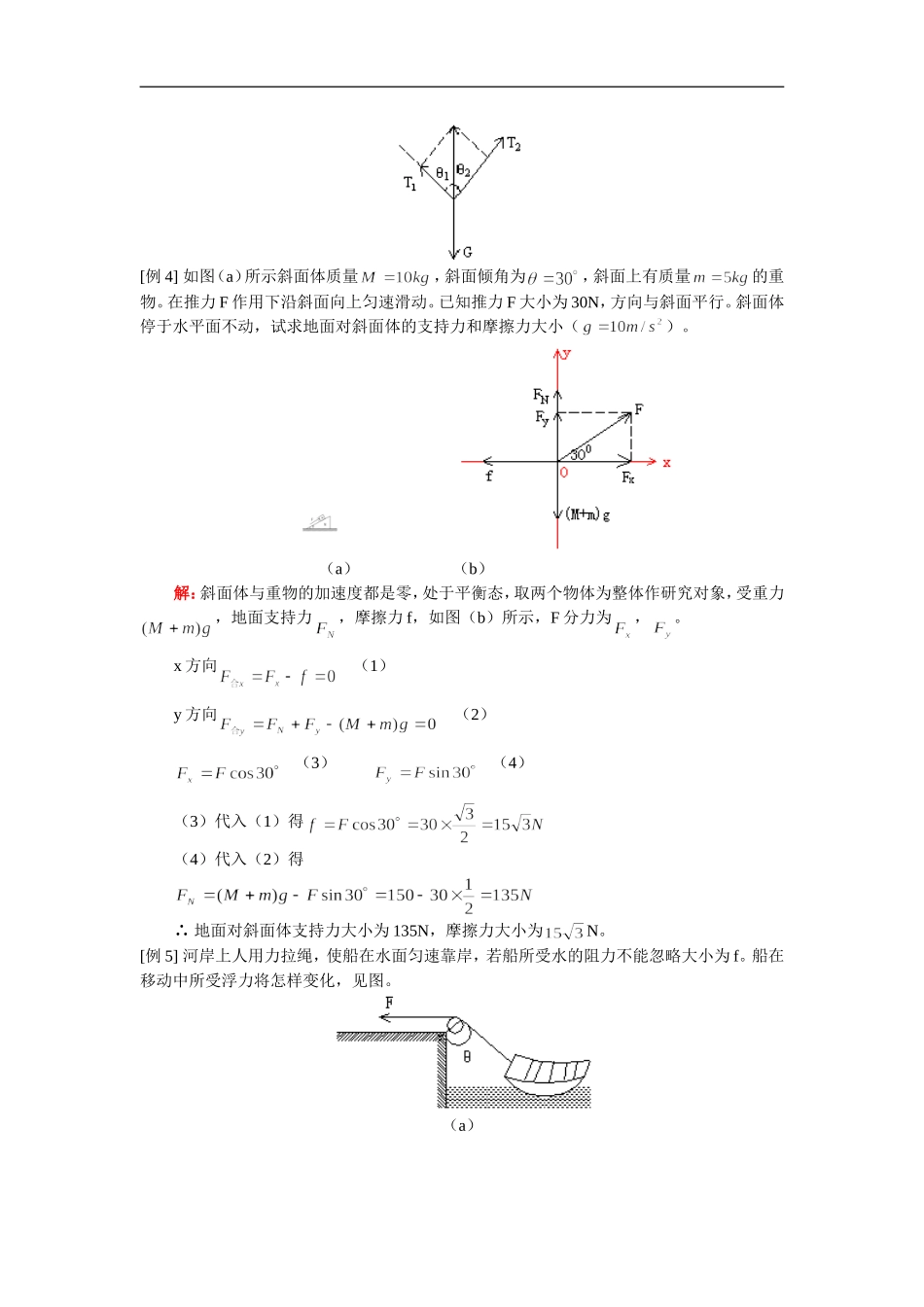 36共点力作用物体的平衡(1)_第3页