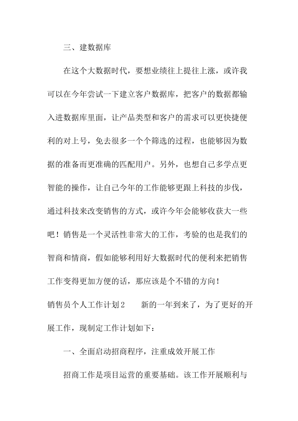 销售员个人工作计划_第3页