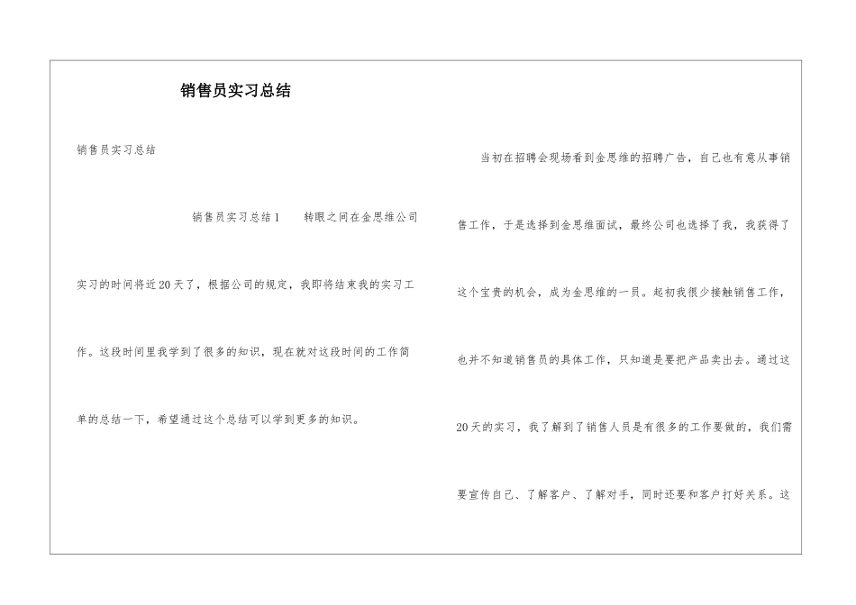 销售员实习总结_第1页