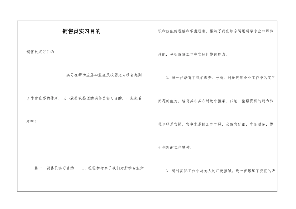 销售员实习目的_第1页