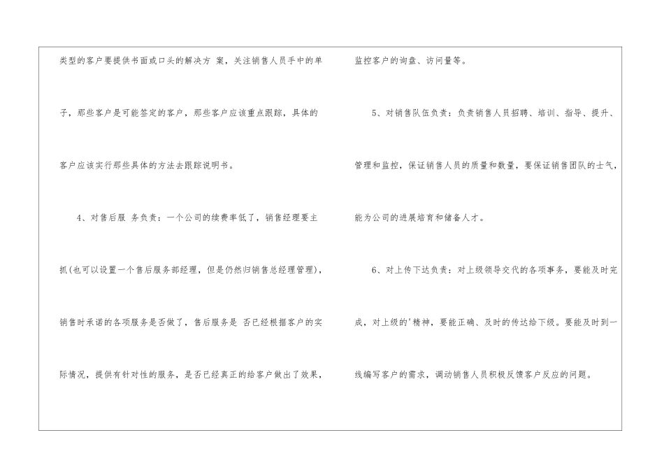 销售员岗位说明书范本_第2页