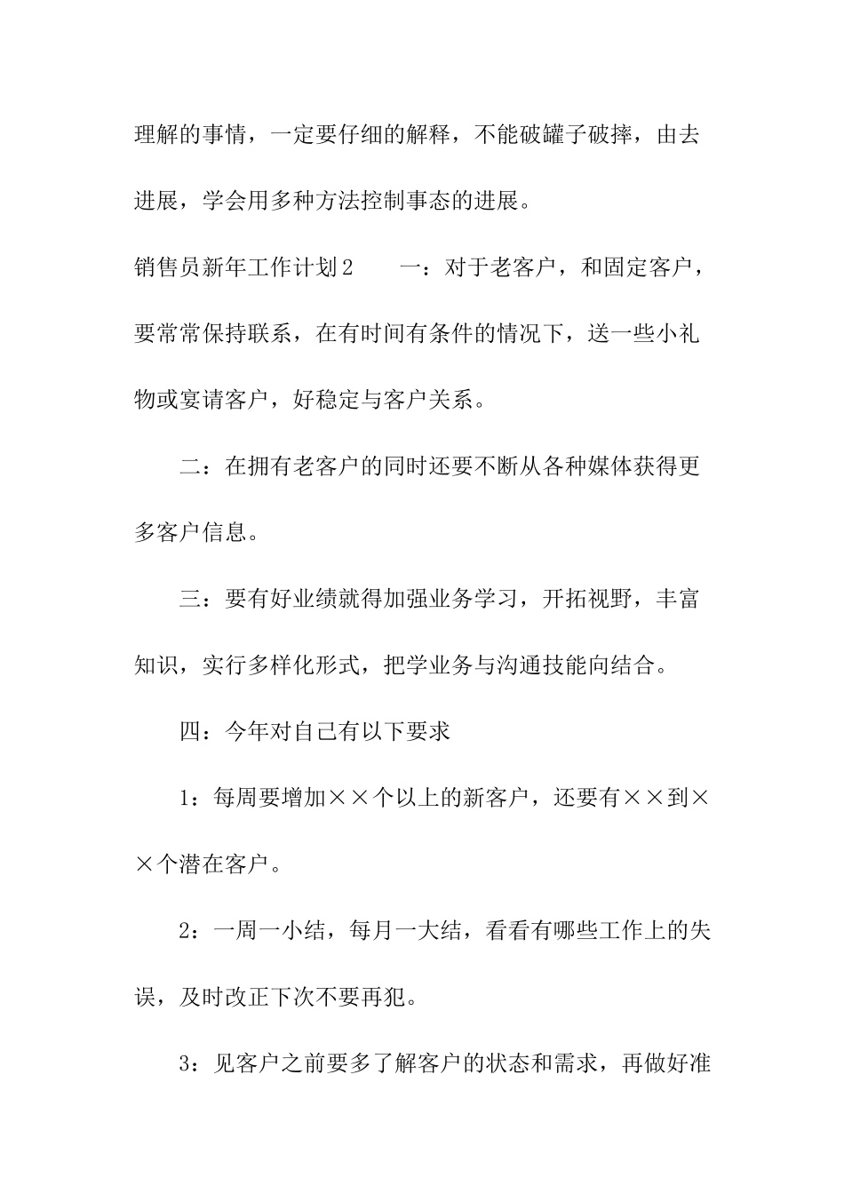 销售员新年工作计划_第3页