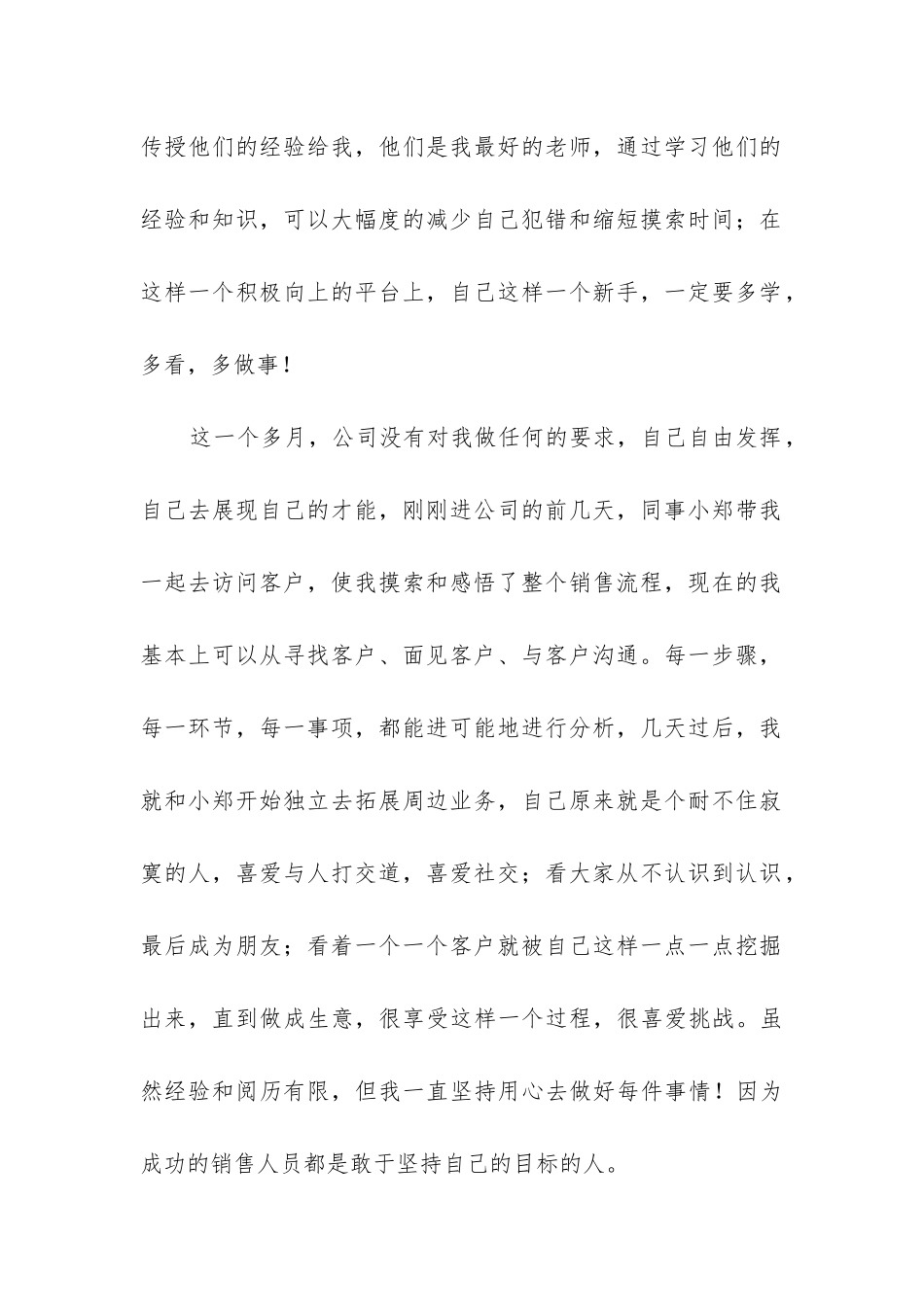 销售月度工作总结(推荐6篇)_第2页