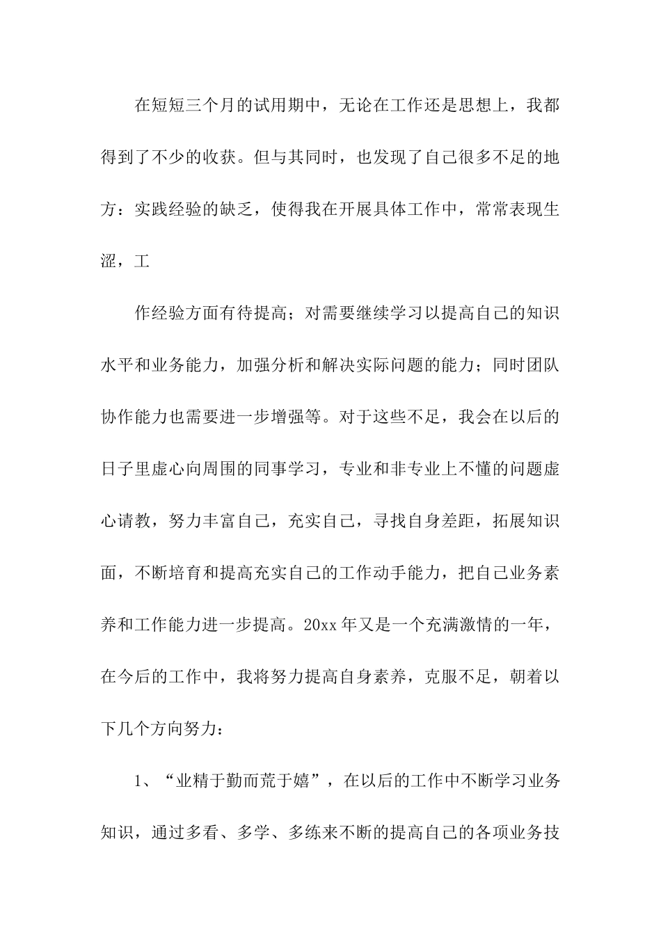 销售试用期个人工作总结_第3页