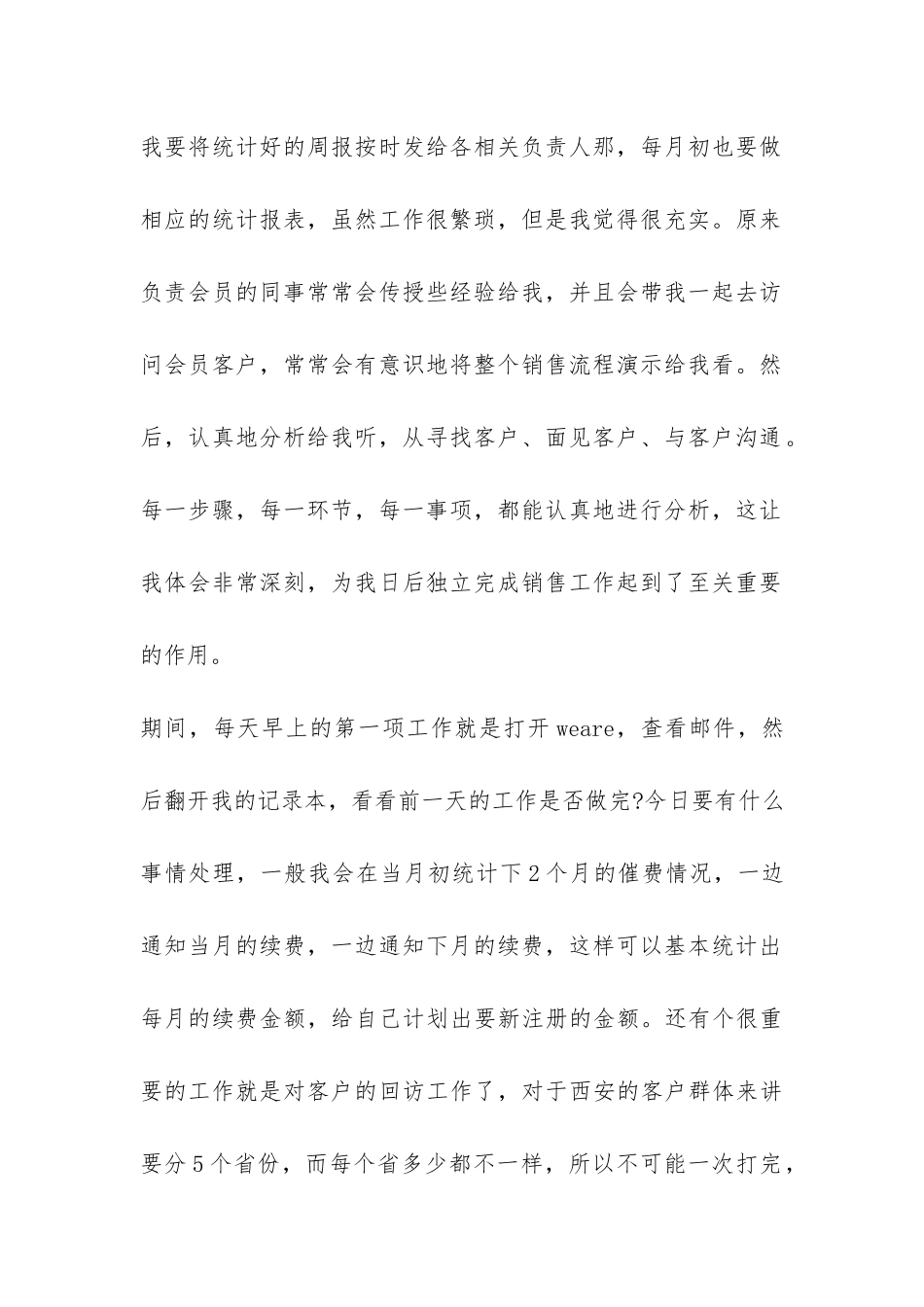 销售试用期个人总结-_第2页