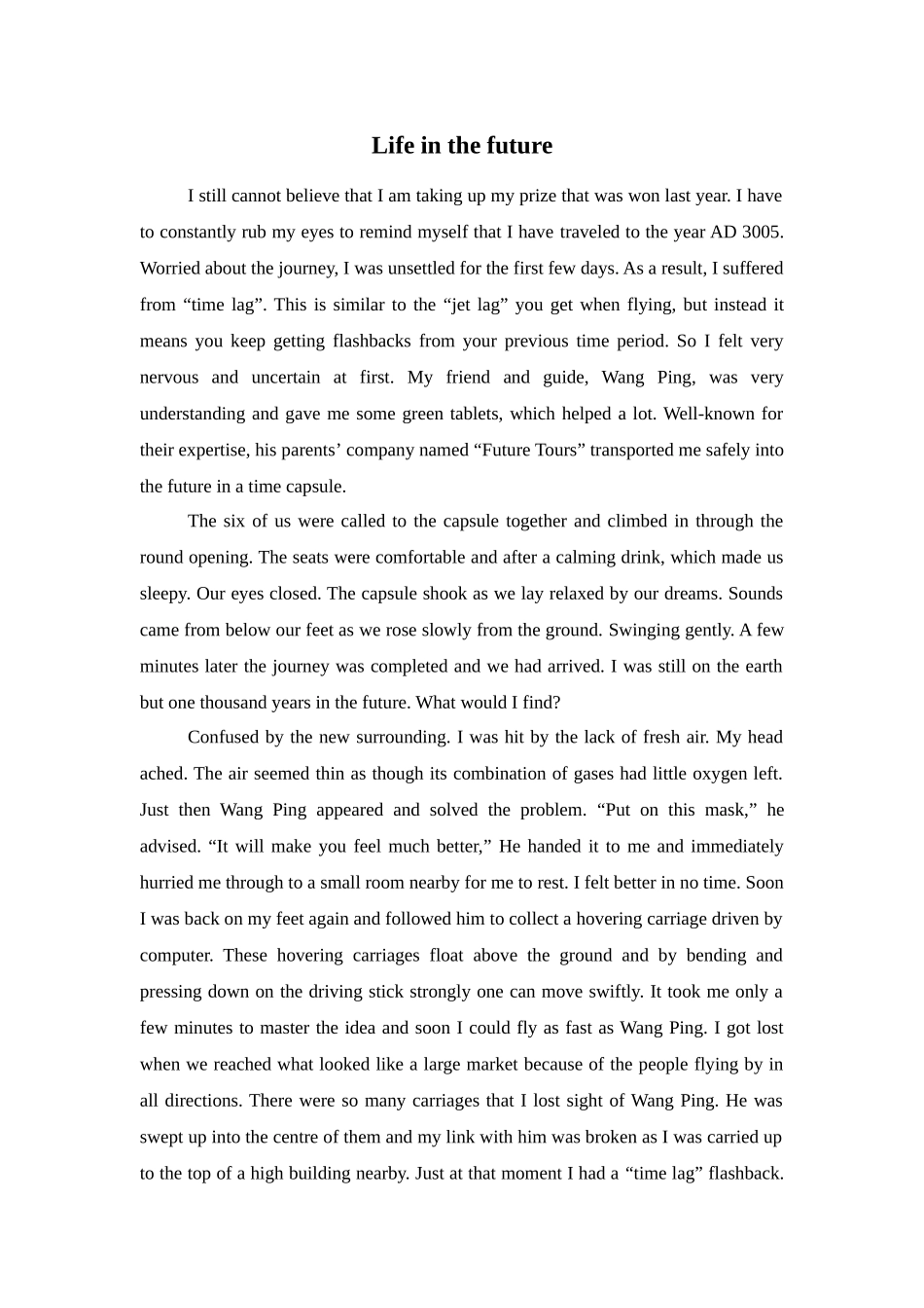 Life in the Future_第1页