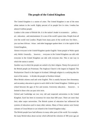 The people of the United Kingdom