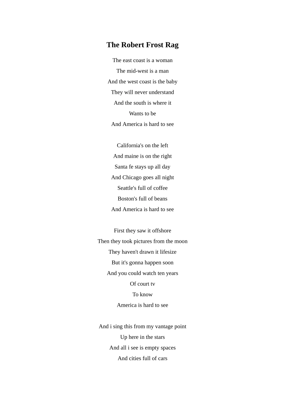 The Robert Frost Rag_第1页