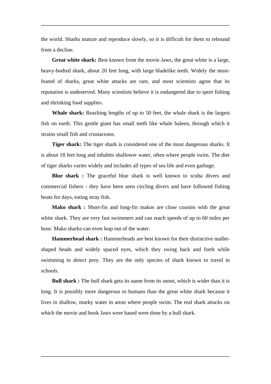 Type of sharks_第2页