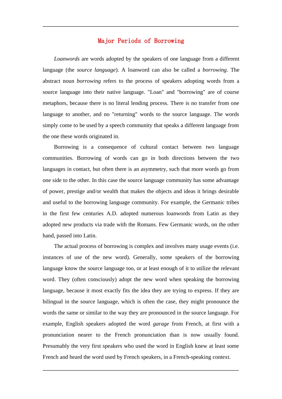 Major Periods of Borrowing_第1页