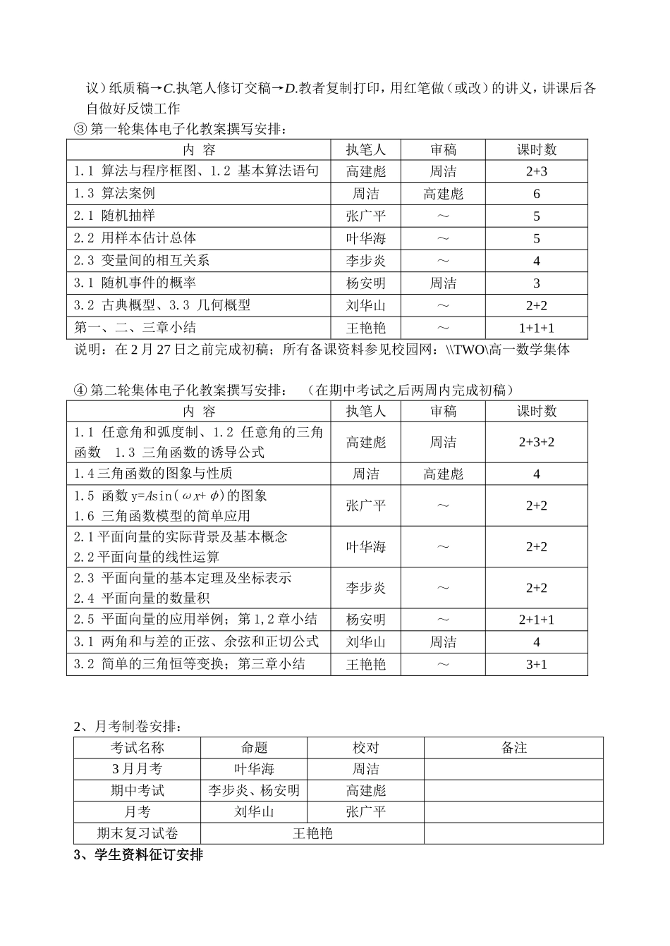 A03--05～06下学期高一备课组工作计划_第2页