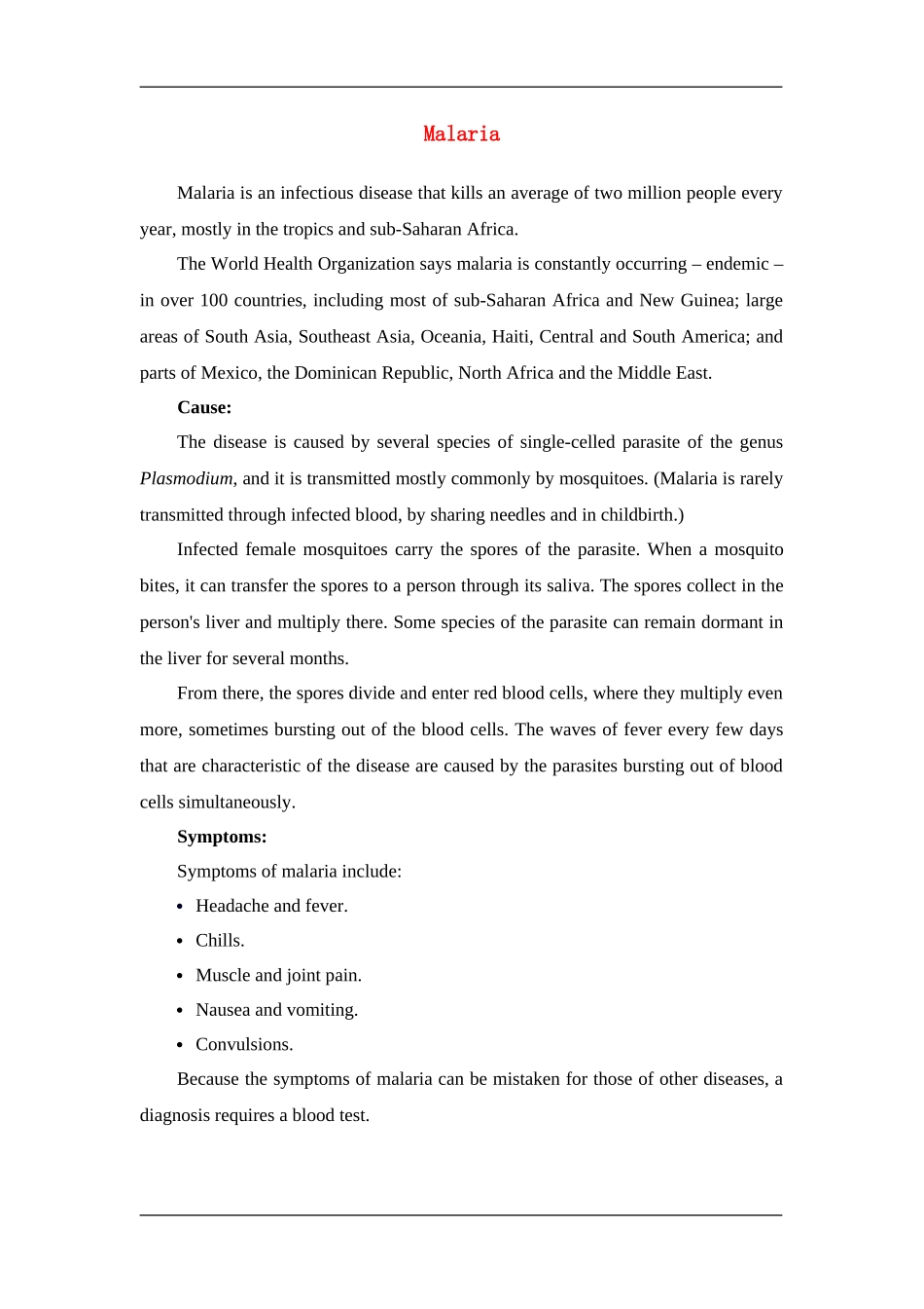 Malaria_第1页