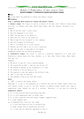Module 2 Highlights of mey senior Year-Period 3