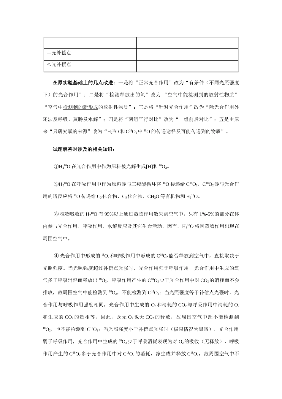 [原创]一道创新题的设计与解析——鲁宾和卡门实验的拓展延伸 [人教版]_第2页