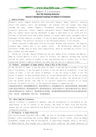 Module 3 Literature-Section 1 Background readings