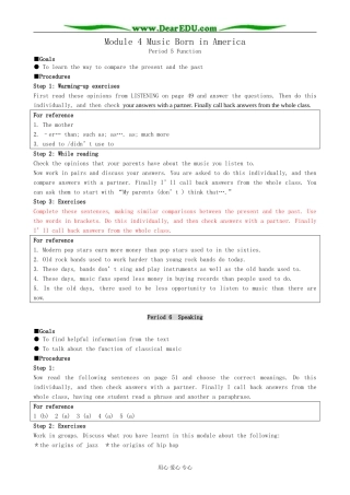 Module 4 Music Born in America-(Period 5-6)