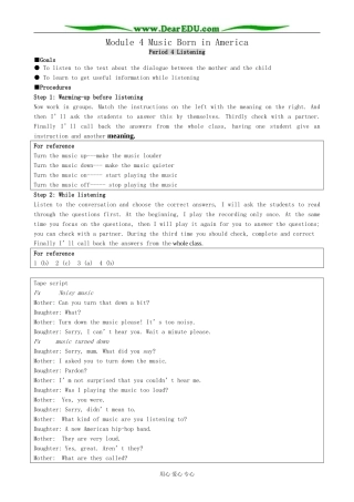 Module 4 Music Born in America-Period 4
